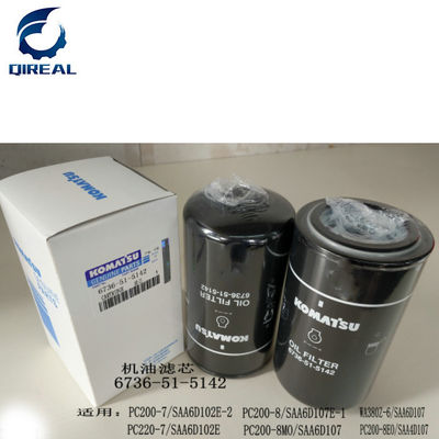 Excavator parts PC200-7 PC200-8 PC210-8 PC220-8 Engine filters S6D107 Oil Filter 6736-51-5142