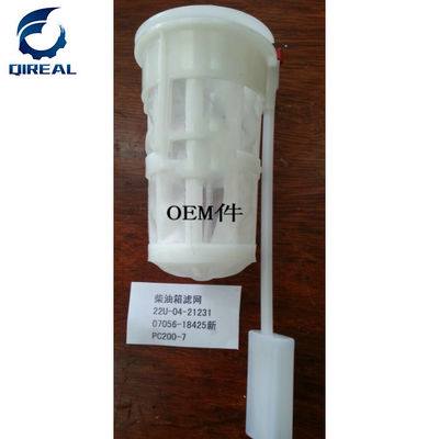 White Fuel Tank Strainer 07056-18425 For Excavator PC200-7