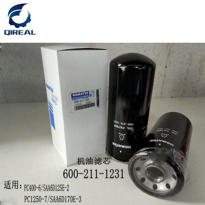 Excavator PC400-6 S6D125 Hydrualic Oil Filter 600-211-1231